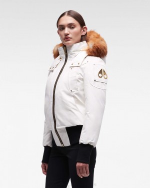 Moose Knuckles Gold Debbie Bomber Fur Naisten Bomber Takki Kultaiset | 50WDRHTNJ