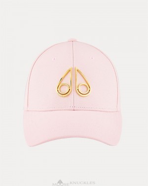 Moose Knuckles Hollow Logo Cap Naisten Baseball caps Pinkki | 09KNAXITH