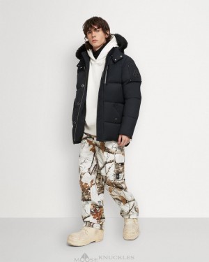 Moose Knuckles Original 3q Jacket Shearling Miesten Takit Laivastonsininen Mustat | 71GYQXDRF