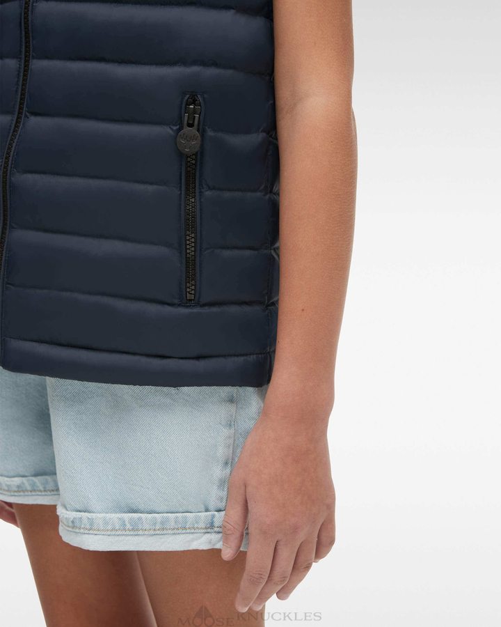 Moose Knuckles Air Down Vest Lasten Liivi Laivastonsininen | 95QPOVHRJ