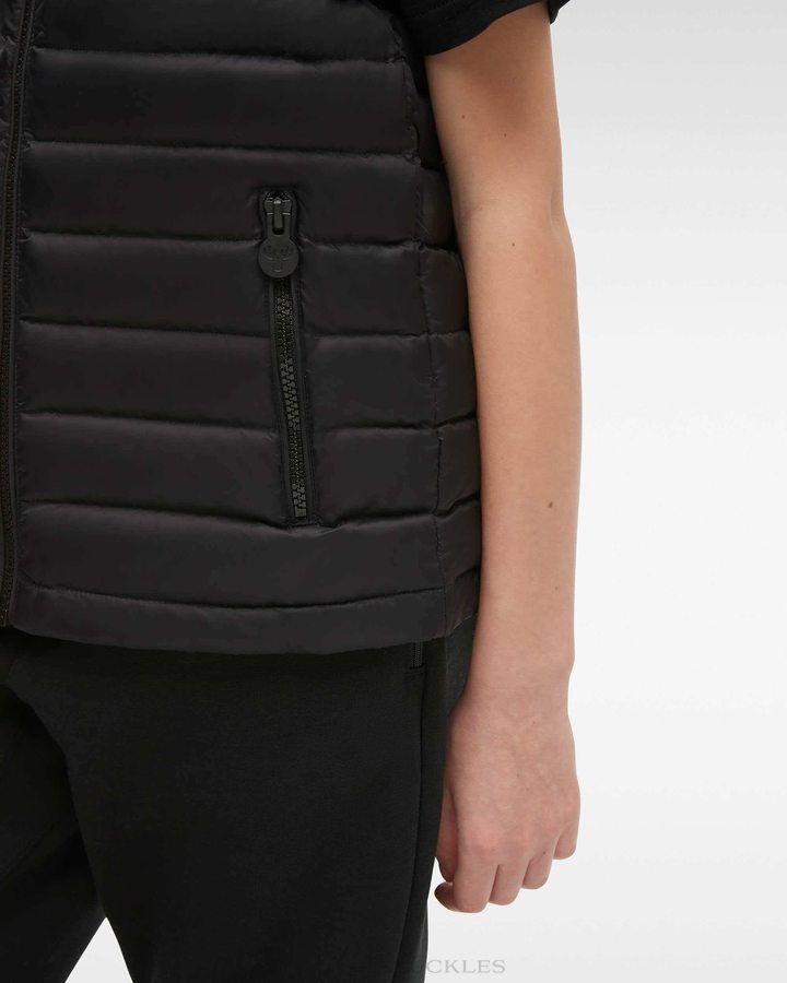 Moose Knuckles Air Down Vest Lasten Liivi Mustat | 03JHEPNAW