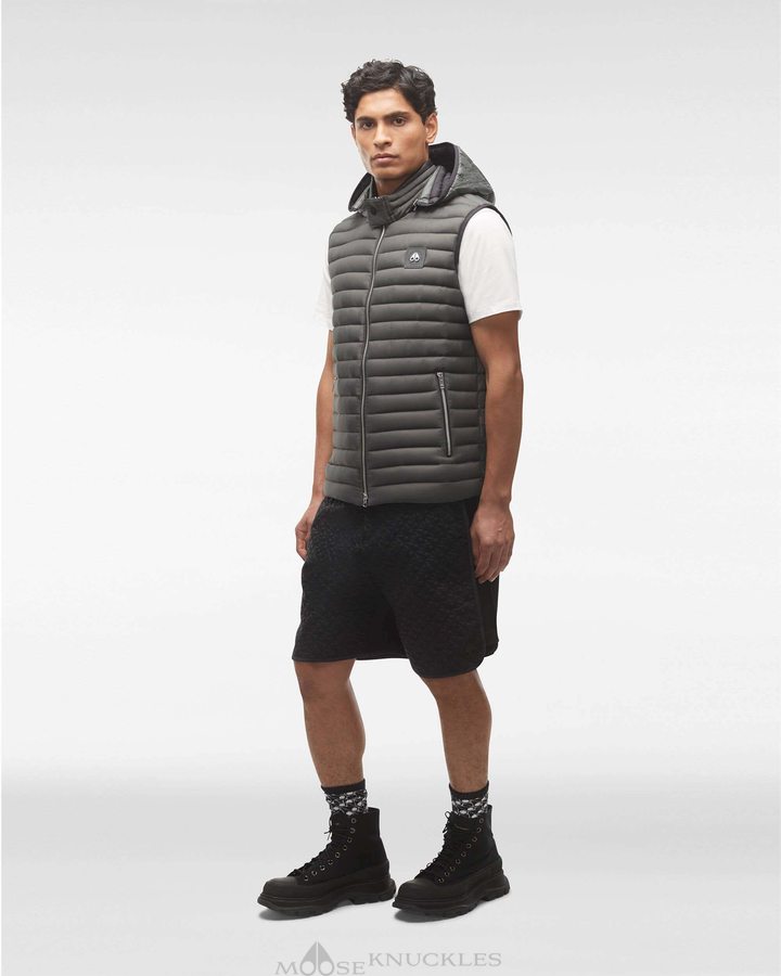 Moose Knuckles Air Down Vest Miesten Vests Harmaat | 37ZGCHWEN