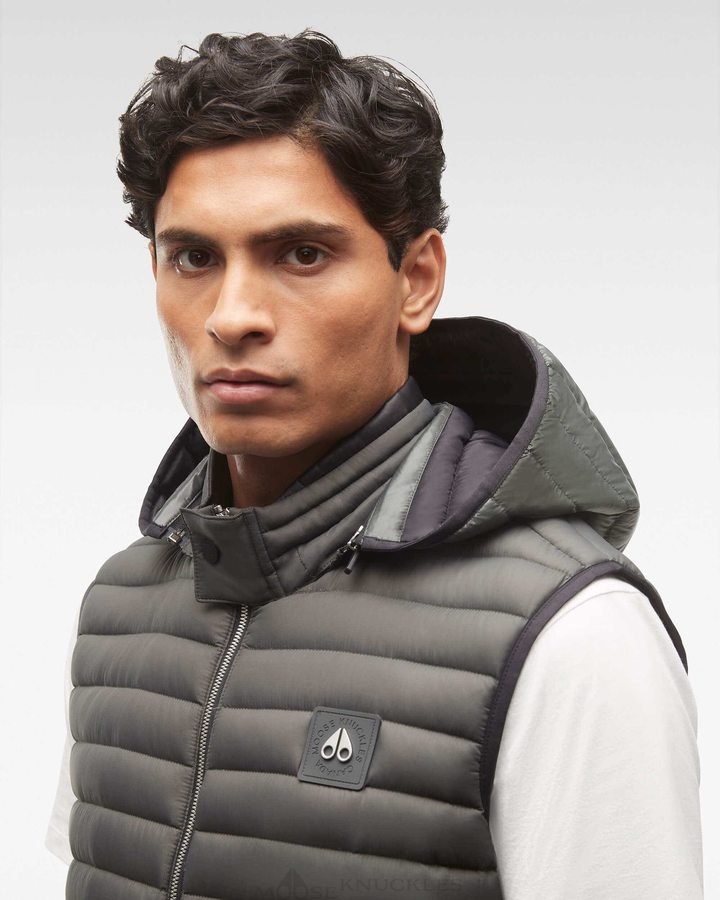 Moose Knuckles Air Down Vest Miesten Vests Harmaat | 37ZGCHWEN