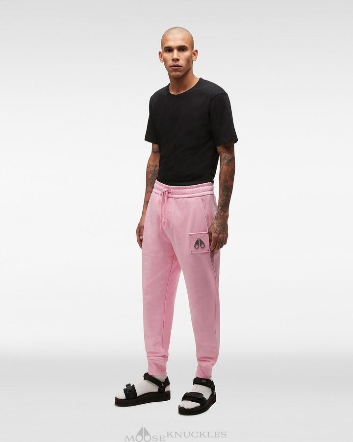 Moose Knuckles Brooklyn Jogger Miesten Suorat Housut Pinkki | 65EGWZSNT