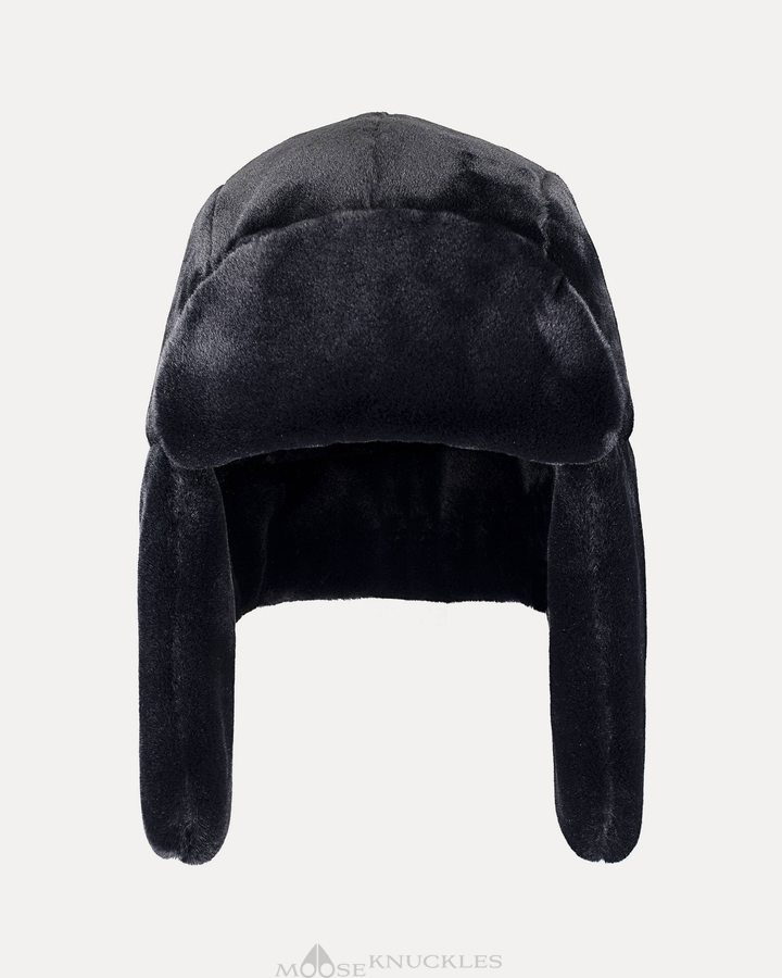 Moose Knuckles Bunny Trapper Hat Miesten Hattu Mustat | 41UYRHLSK