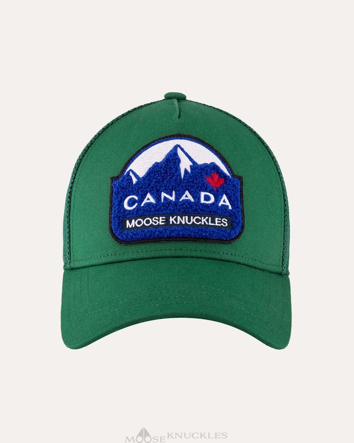 Moose Knuckles Canadiana Patch Cap Miesten Baseball caps Malachite | 28BMXOAVE