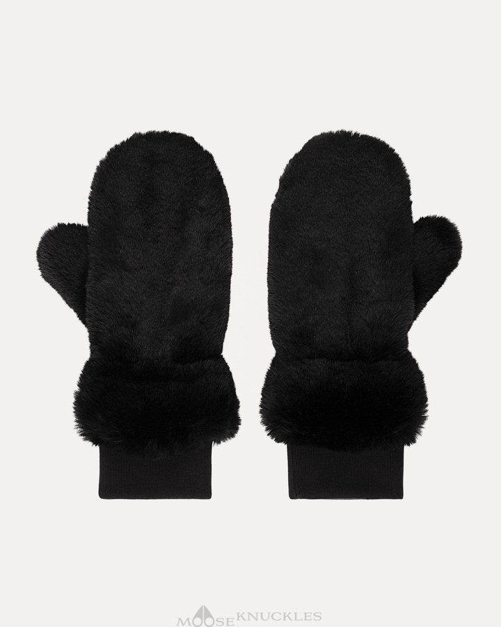 Moose Knuckles Cheever Mittens Naisten Käsineet Mustat | 37RMWZVHO