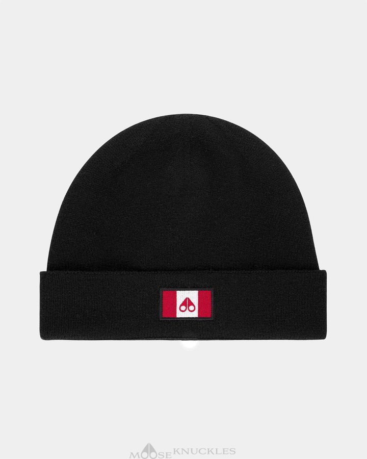 Moose Knuckles Ferris Beanie Miesten Hattu Mustat | 43HDEKYNU