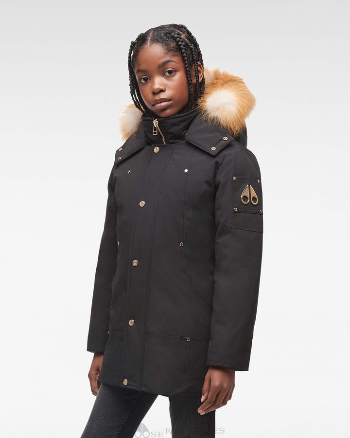 Moose Knuckles Gold Parka Lasten Parkas Mustat Kultaiset | 51LYQOJCF