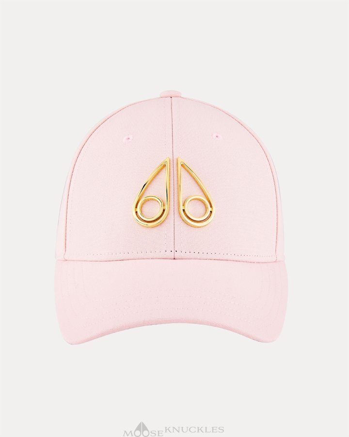 Moose Knuckles Hollow Logo Cap Naisten Baseball caps Pinkki | 09KNAXITH