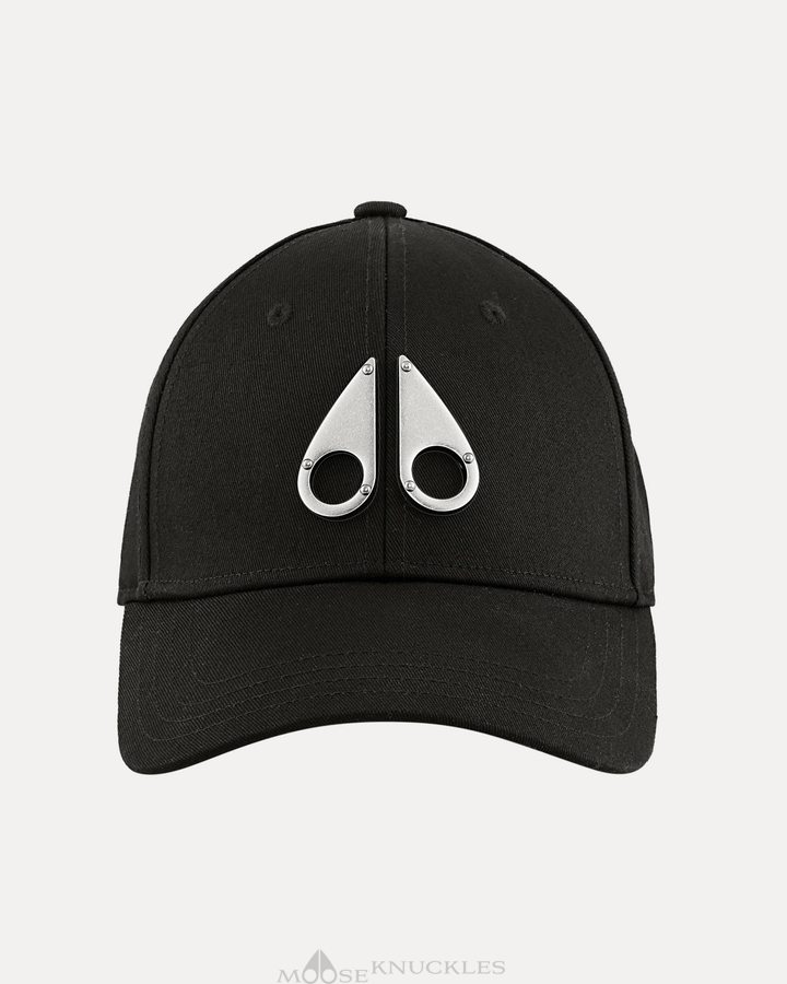 Moose Knuckles Logo Icon Cap Miesten Baseball caps Mustat | 59ZBSNFHR