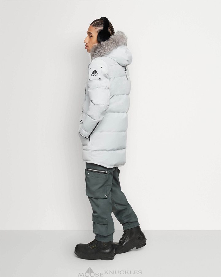 Moose Knuckles Onyx Big Ridge Parka Shearling Miesten Parkas Harmaat | 13IQSWLXV