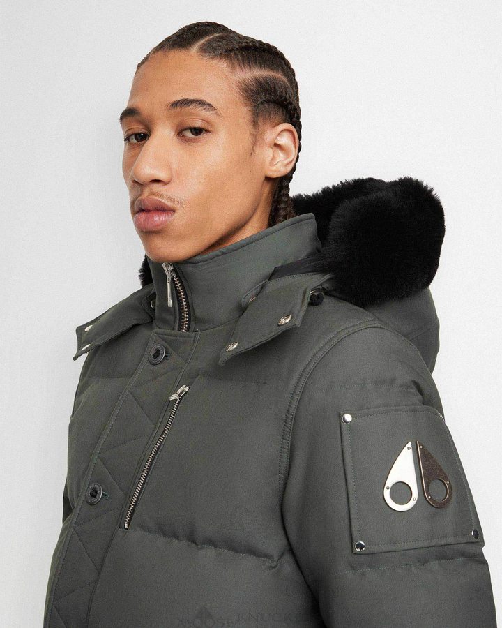 Moose Knuckles Original 3q Jacket Shearling Miesten Takit Mustat | 21RPKSUTC