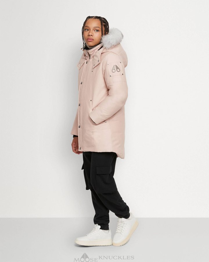 Moose Knuckles Original Parka Shearling Lasten Parkas Pinkki | 17NSHAKPL