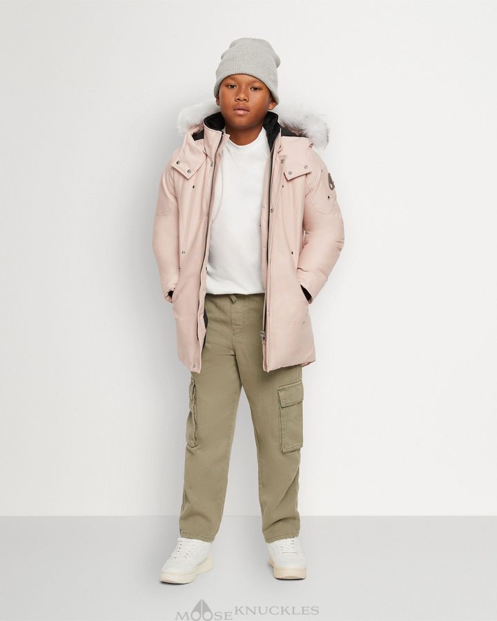 Moose Knuckles Original Parka Shearling Lasten Parkas Pinkki | 17NSHAKPL