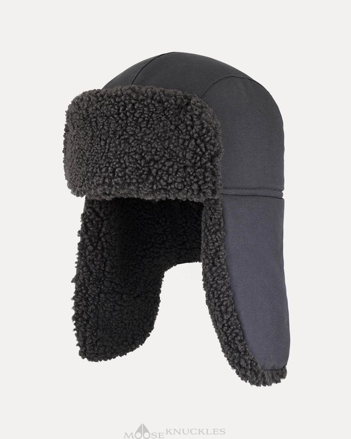 Moose Knuckles Quebec Trapper Hat Miesten Hattu Mustat | 64DZROEQS