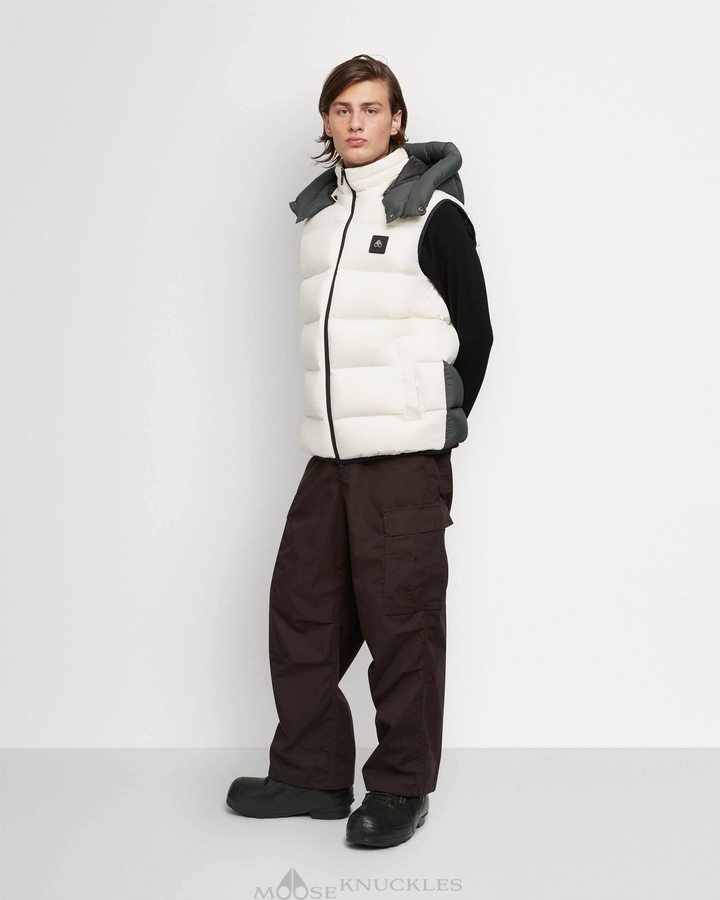 Moose Knuckles Sycamore Vest Miesten Vests Plaster / Forest Hill | 87IFNCEMJ