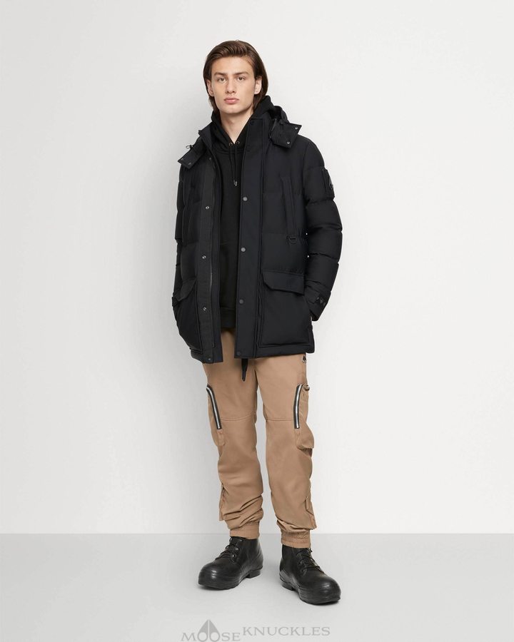 Moose Knuckles Valleyfield Jacket Miesten Takit Mustat | 93TLBVNYP