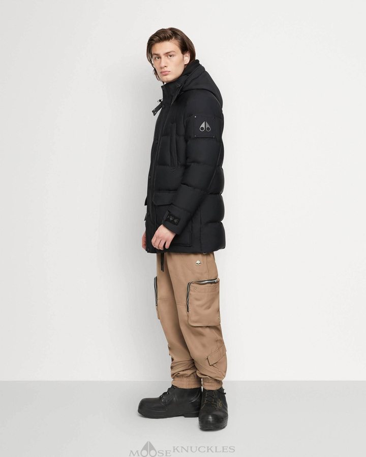 Moose Knuckles Valleyfield Jacket Miesten Takit Mustat | 93TLBVNYP